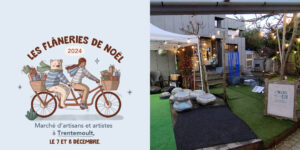 Affiche et photo des Flâneries de Noël de Trentemoult les 7 et 8 décembre 2024