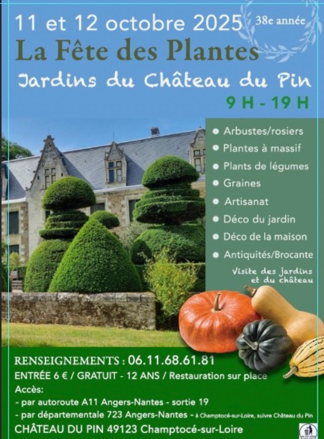 Fête des Plantes du Château du Pin, les 11 & 12 octobre 2025