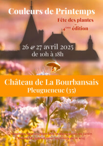 Affiche Couleurs de Printemps les 26 & 27 avril 2025 à Pleugueneuc (35)