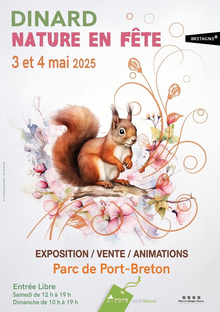 Affiche Nature en Fête les 3 et 4 mai 2025 à Dinard