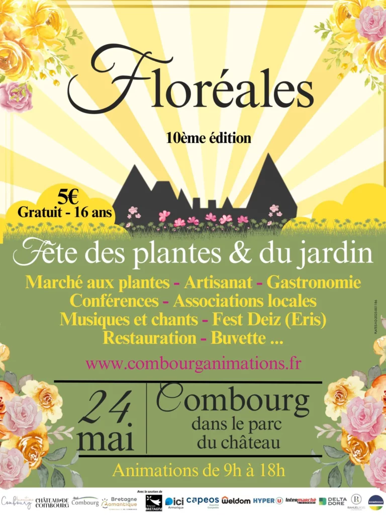 Floréales, fête des plantes & du jardin, le 24 mai 2026 à Combourg